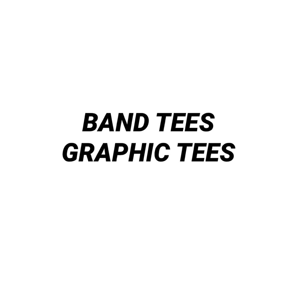 Band and graphic tees